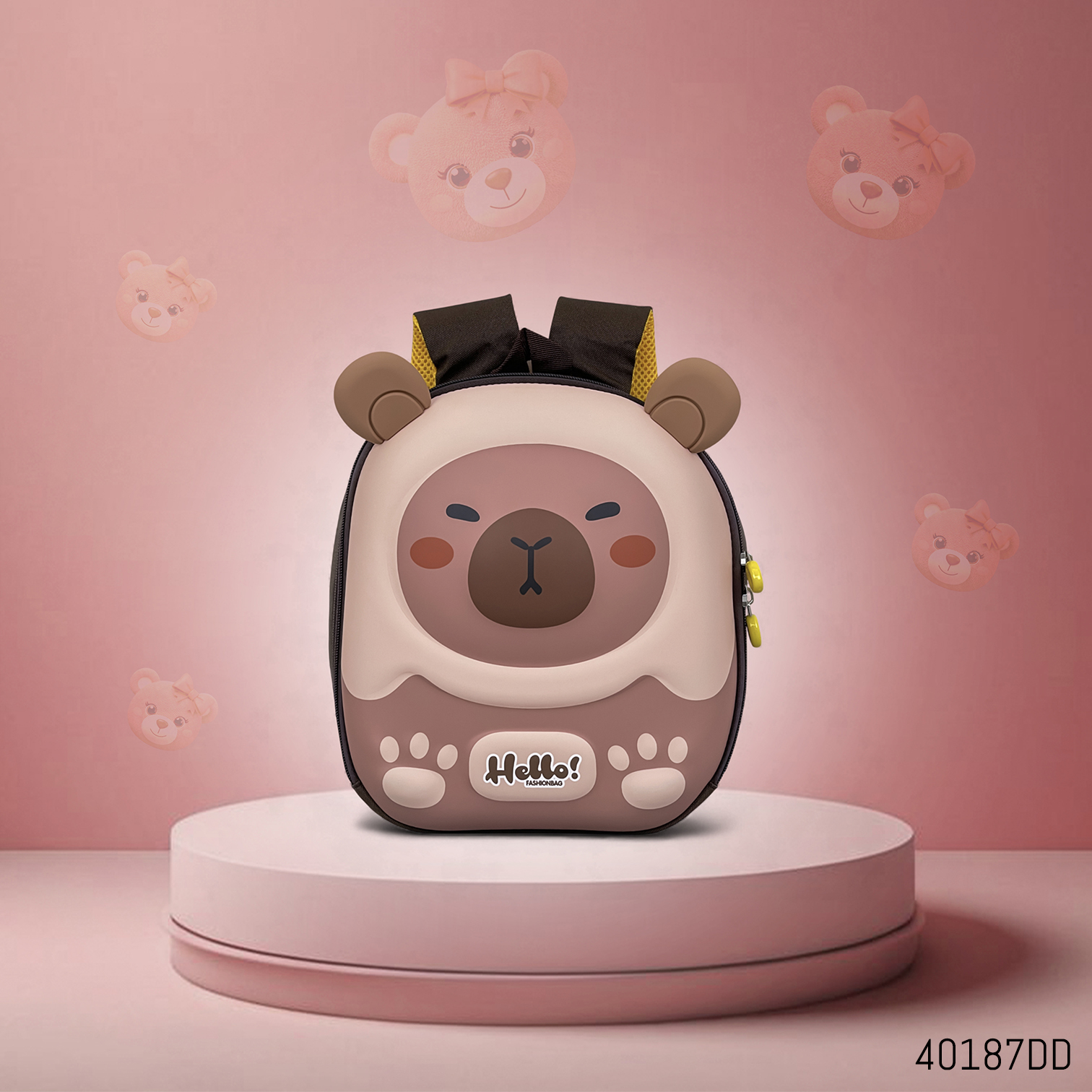 40187dd kids backpack bear printed eva hard shell h11 inch 2yr to 5yr china 1 n.jpg