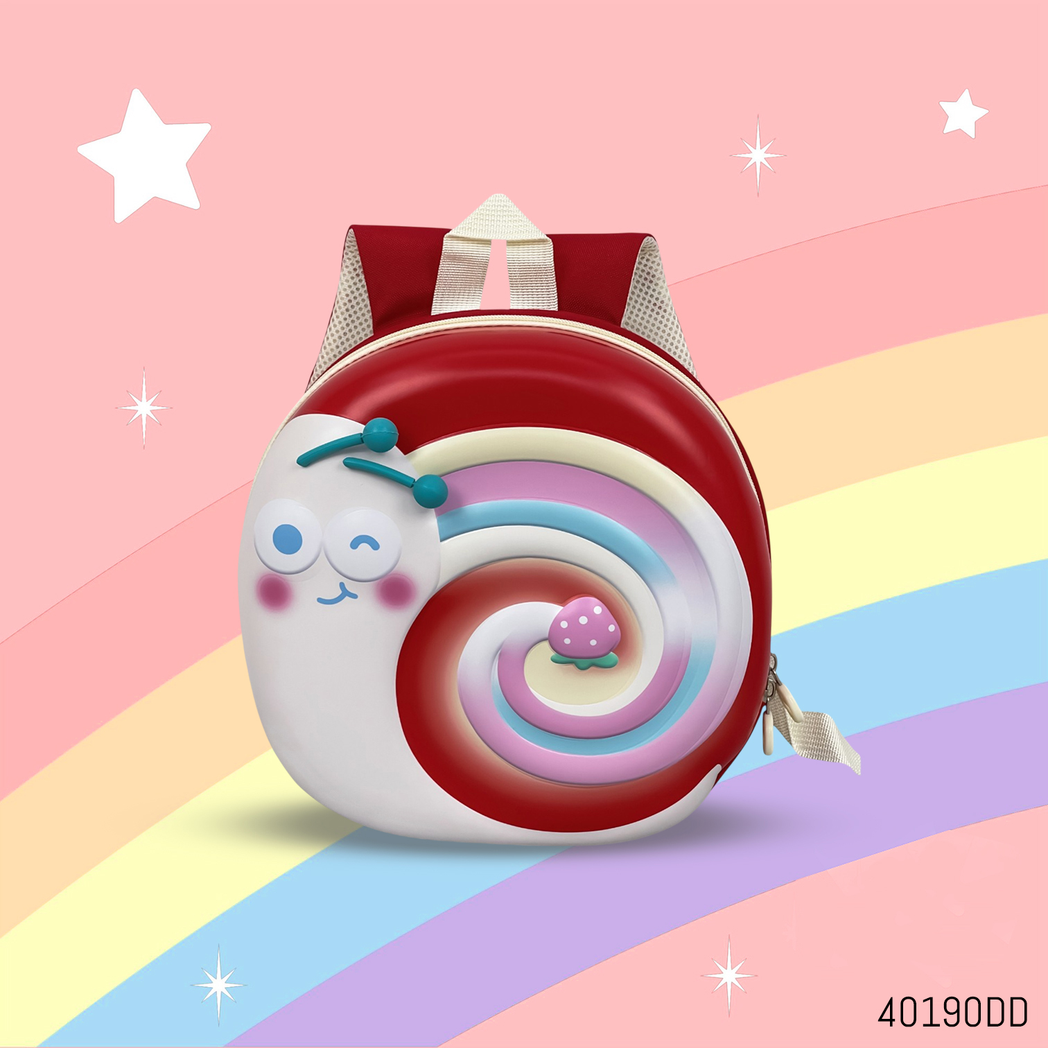40190dd kids backpack snail printed eva hard shell h10 inch 2yr to 5yr china 15.jpg